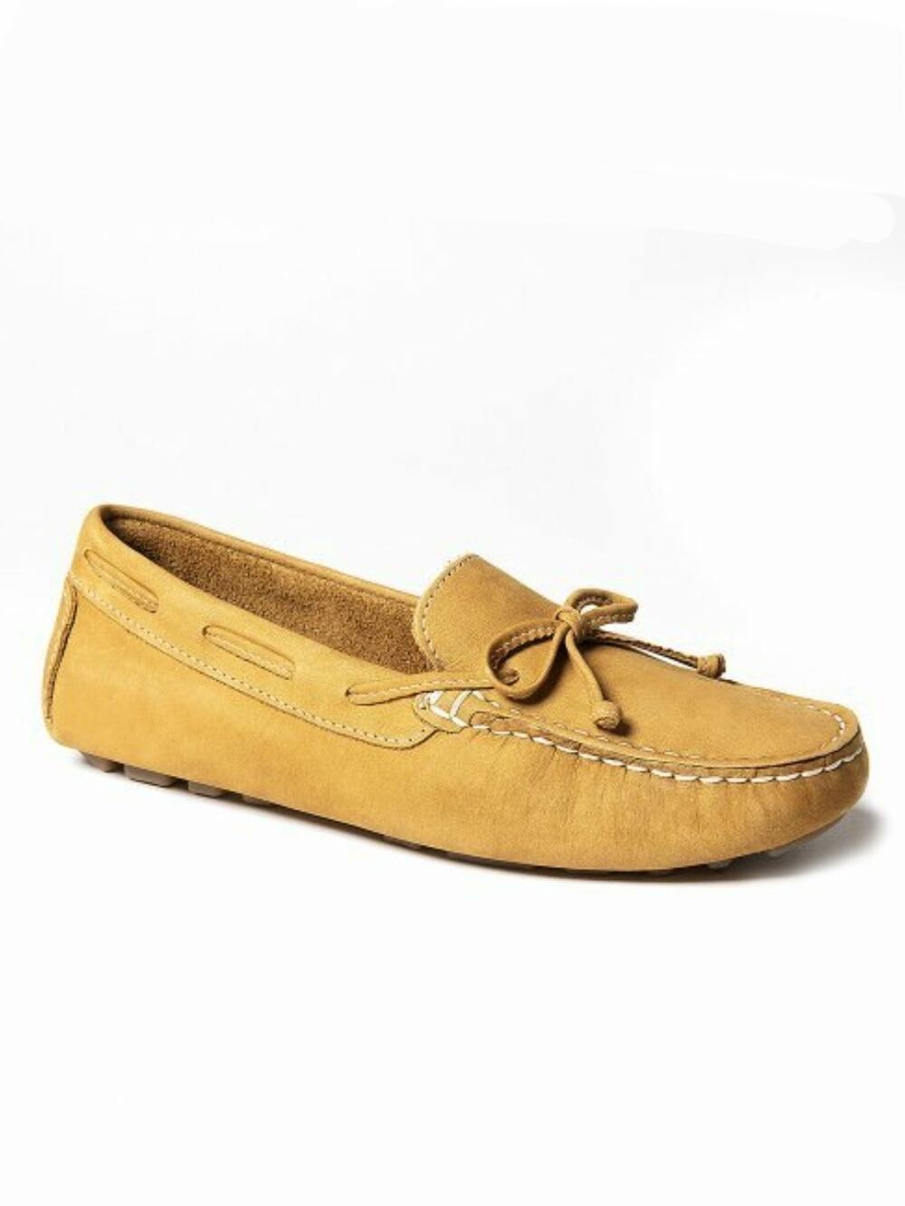 Women Earth Origin Monarch Yellow Driving Shoe Moccasin Loafer 10 Preppy Classic
